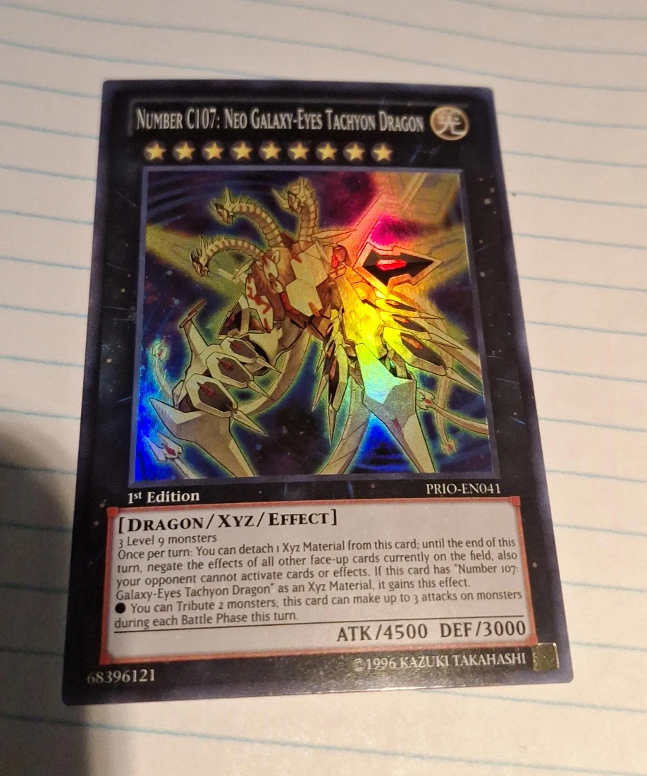 Yu-Gi-Oh! Number C107: Neo Galaxy-Eyes Tachyon Dragon Card