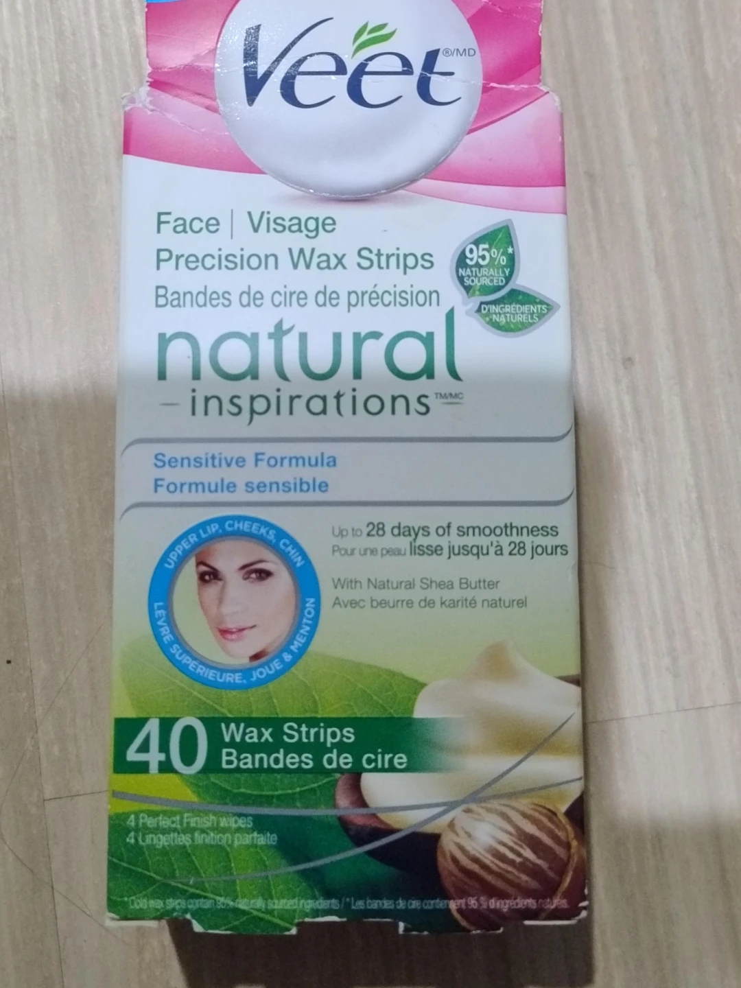 Veet Natural Inspirations Face Wax Strips