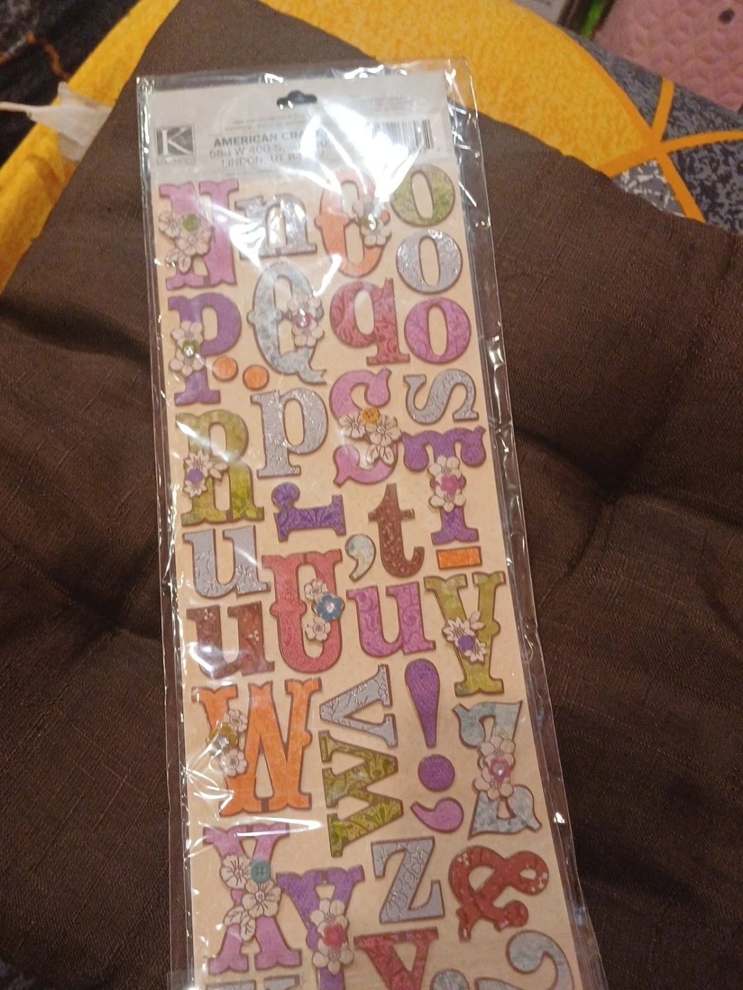 American Crafts Letter Stickers
