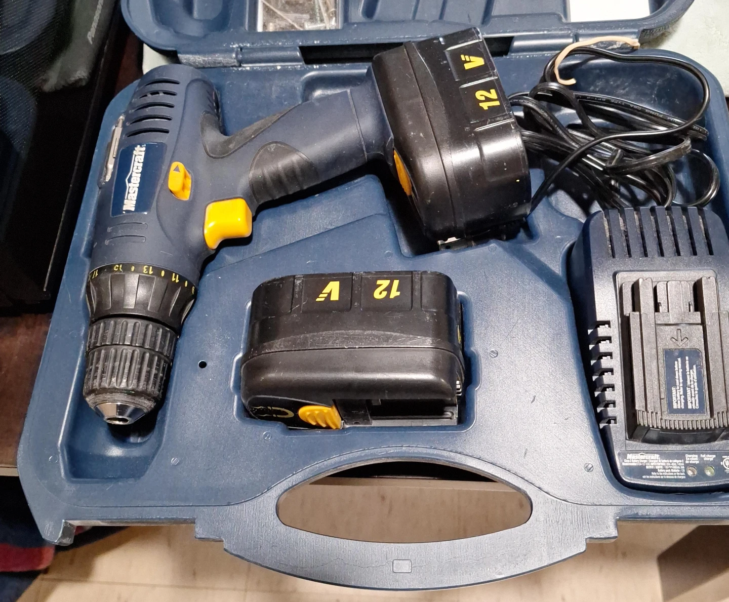 Mastercraft 12V Cordless Drill with Case