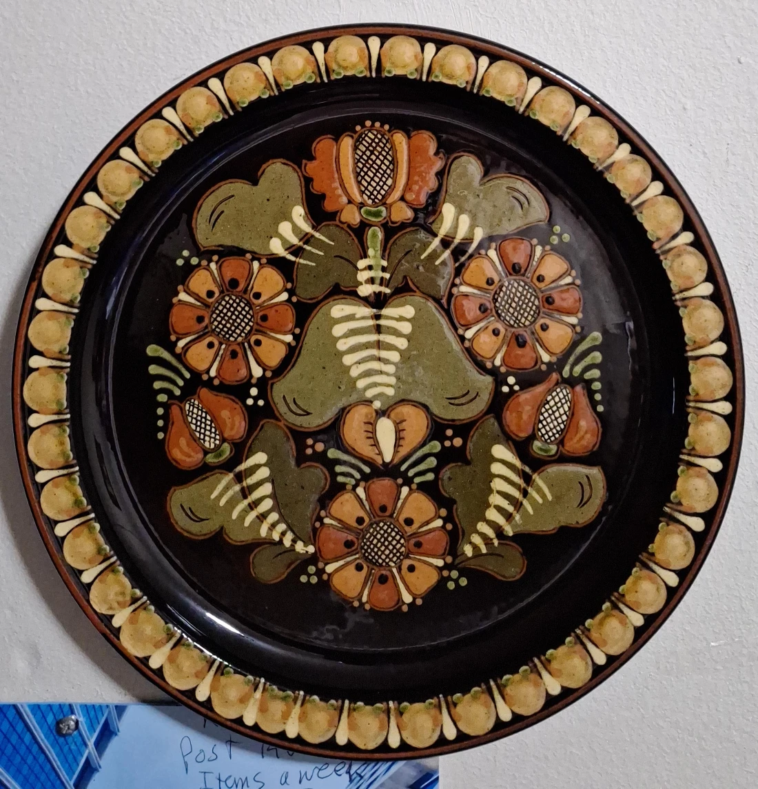 Floral Decorative Plate