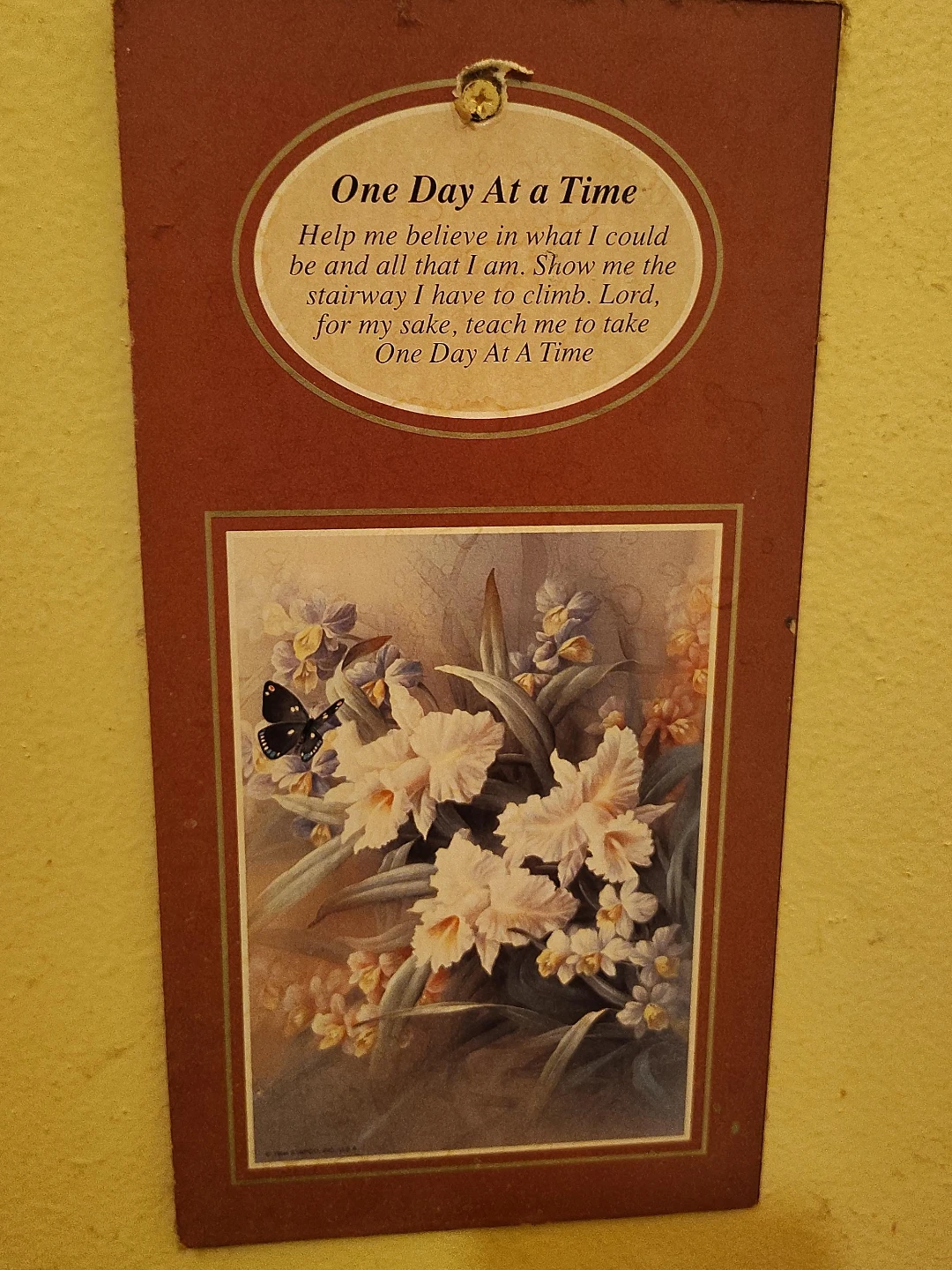 One Day At A Time Framed Art