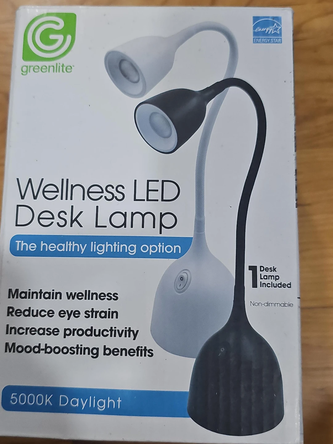 Greenlite Wellness LED Desk Lamp - 5000K Daylight