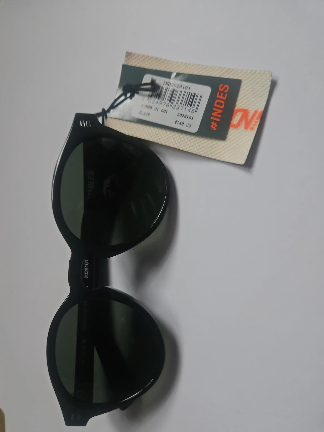 New INDES #INDESCRATCHABLES Sunglasses Black