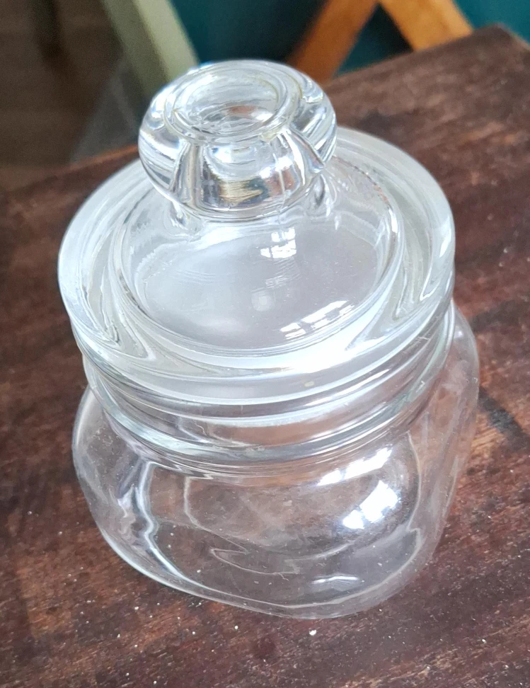 Clear Glass Jar with Lid