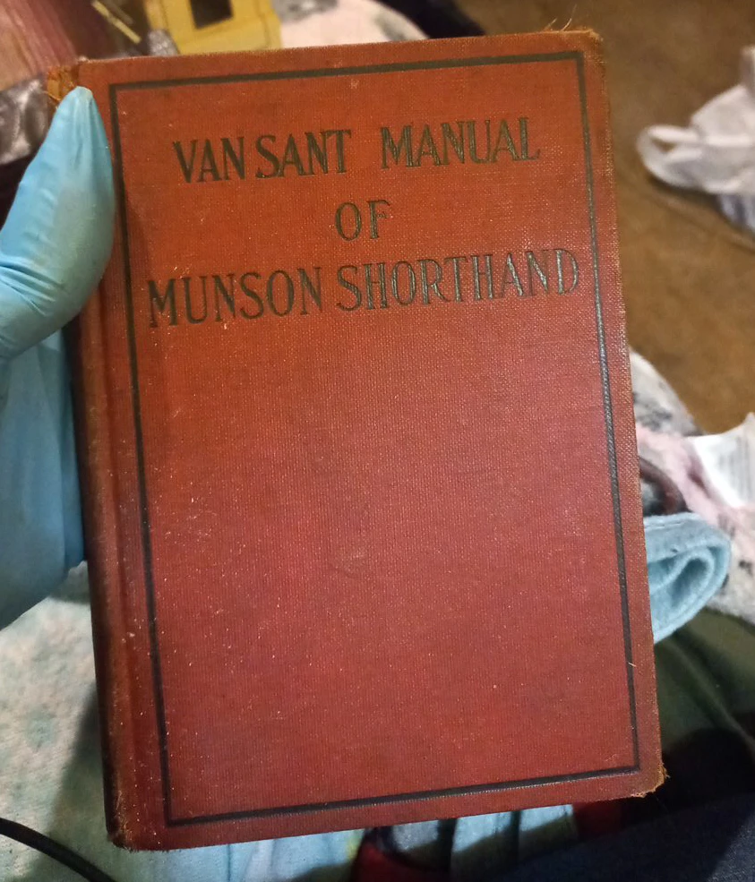 Van Sant Manual of Munson Shorthand Book