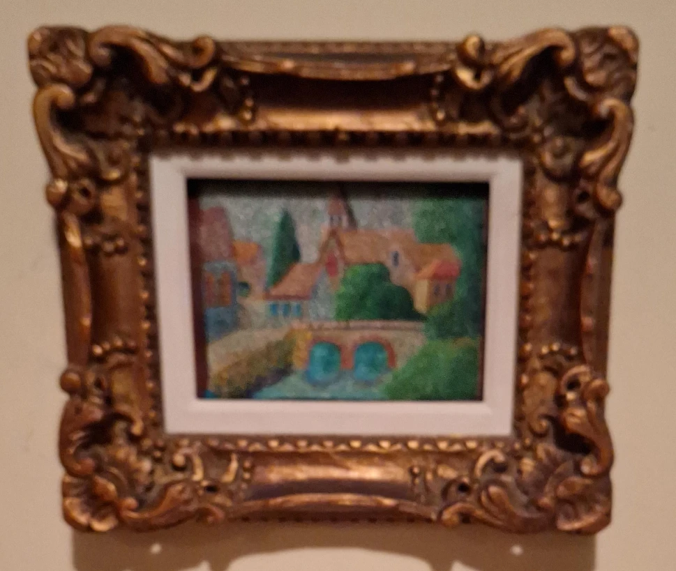 village style oil painting pointalzm style antique
