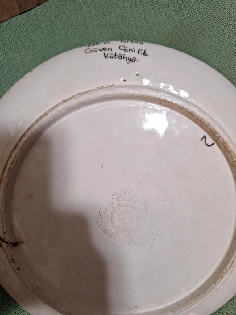 Güven Çini F.b. Kütahya Plate