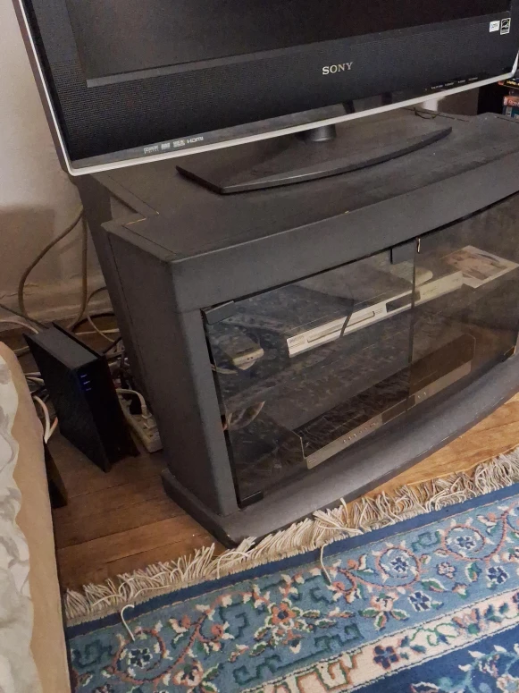 Sony TV Stand with Glass Doors