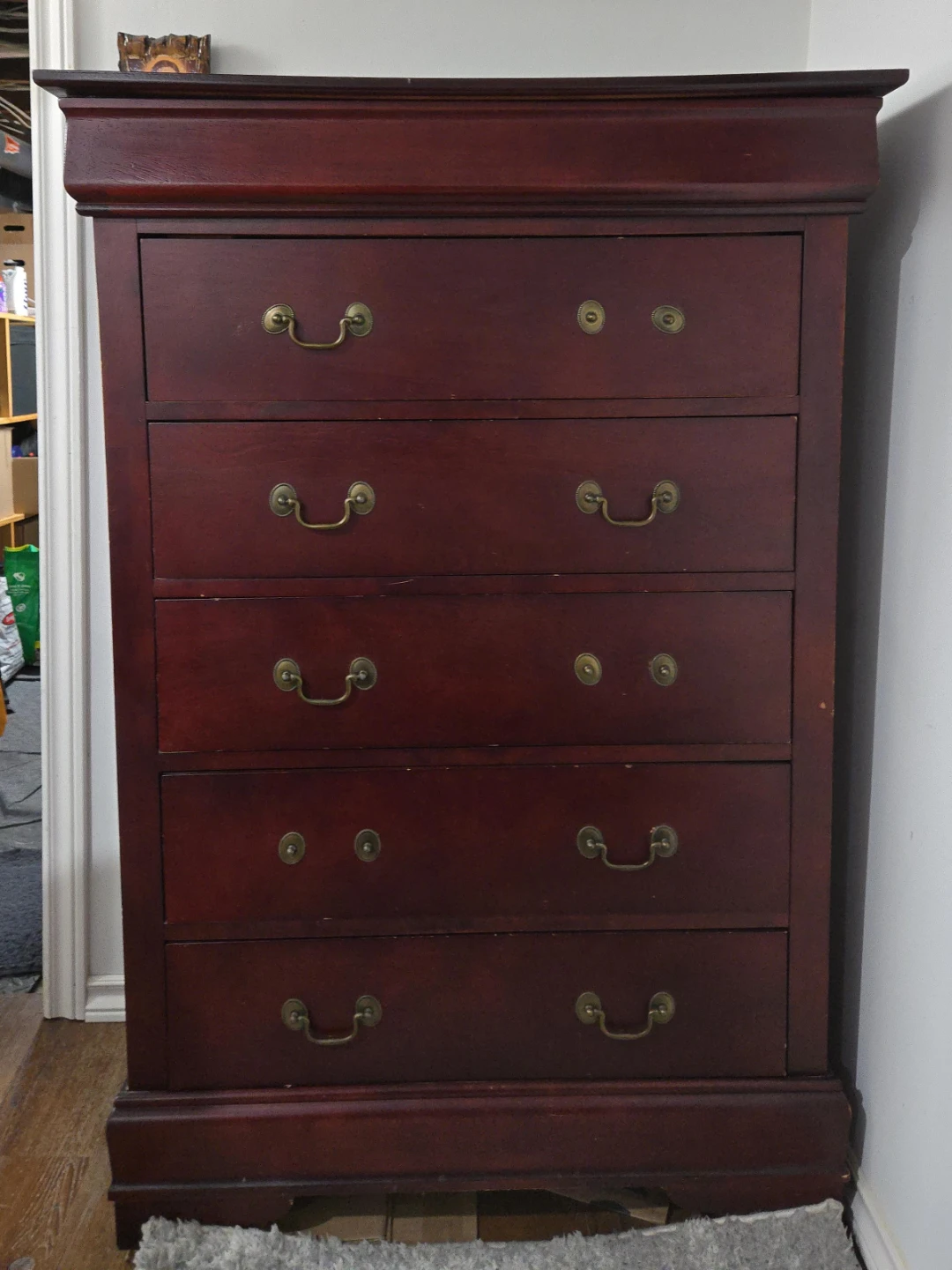 Cherry Wood 6-Drawer Dresser