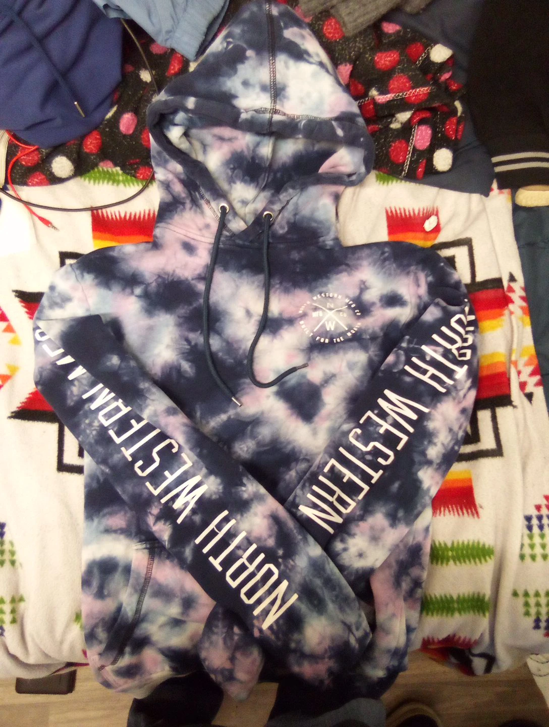🥕 North Western Tie Dye Hoodie