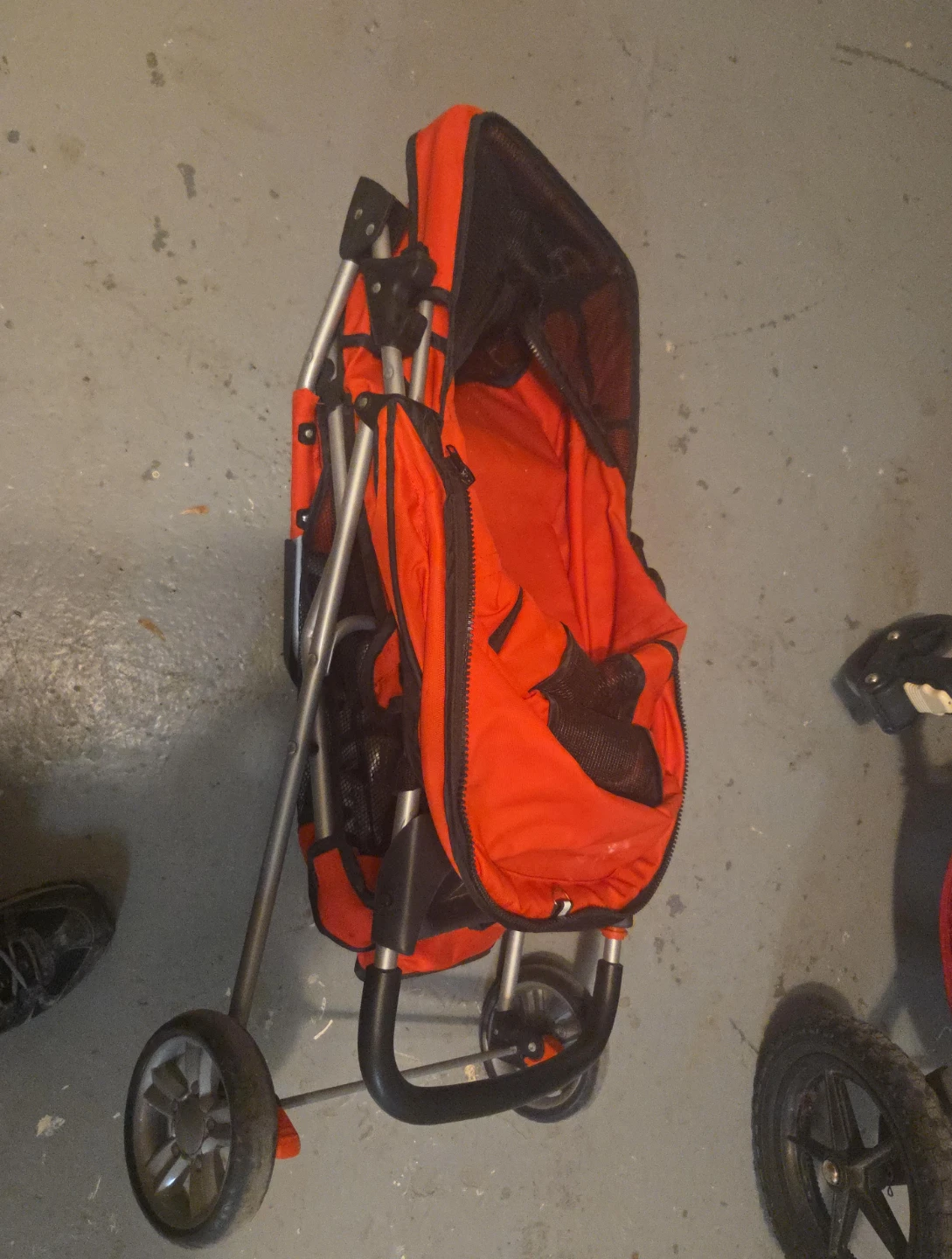 Red Compact Foldable Stroller