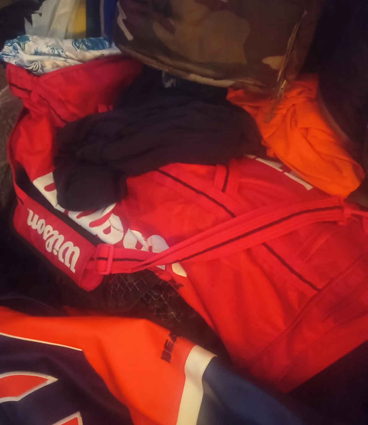 Wilson Red Duffel Bag