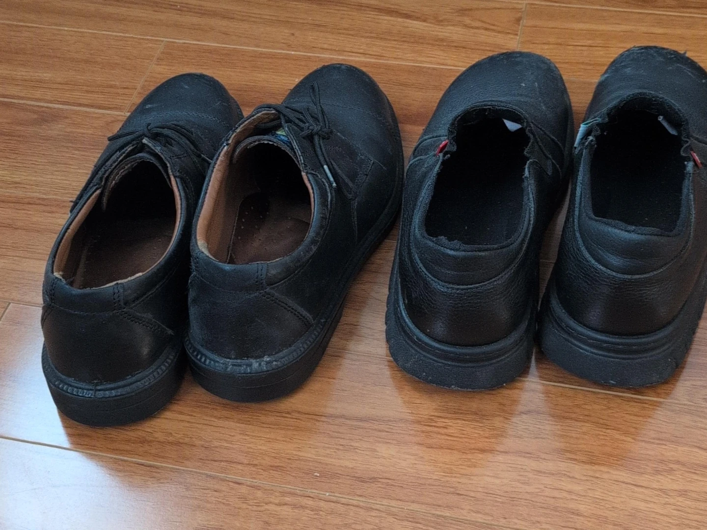 Black safety shoes Loafers/Oxfords