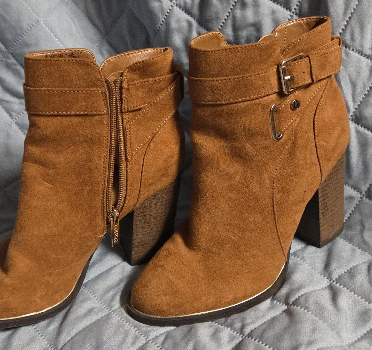 Guess Brown Ankle Boots, Women's Size 5
