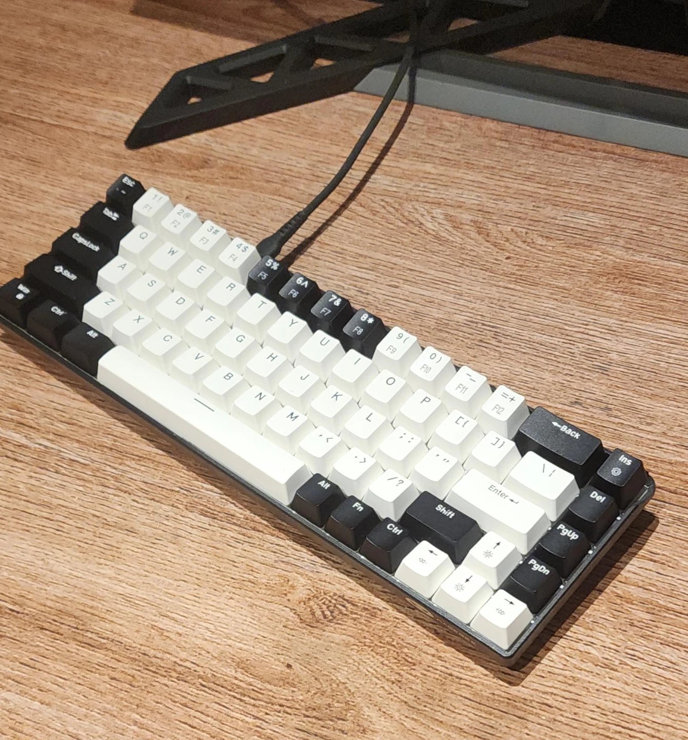 Black and White Mechanical Keyboard