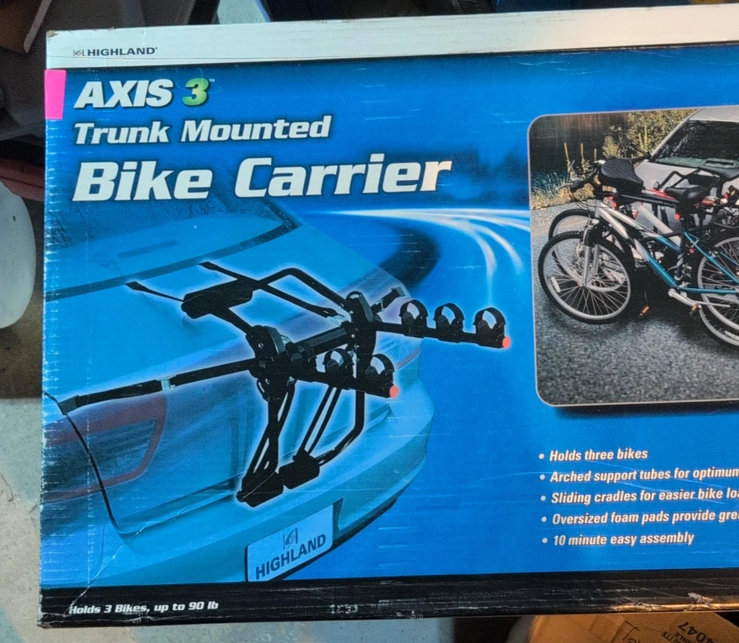 Highland Axis 3 Trunk Mounted Bike Carrier
