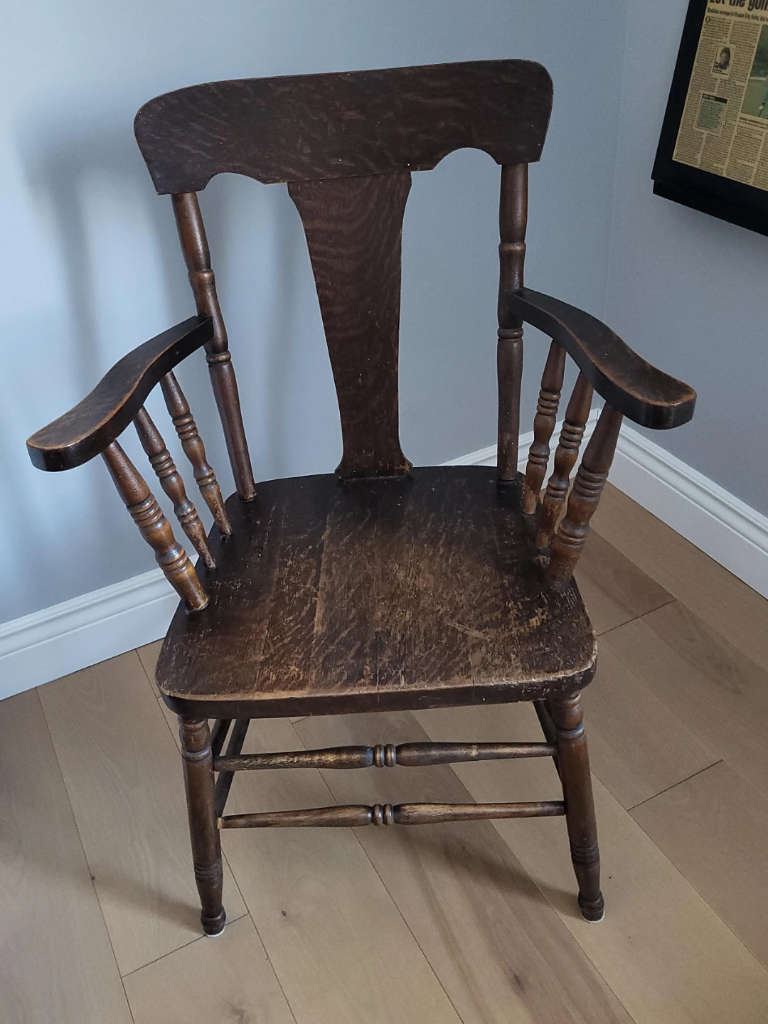 Antique Wooden Armchair