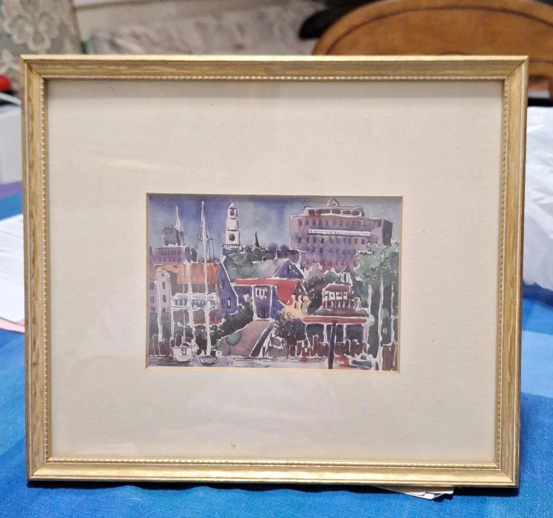 Framed Watercolor Painting