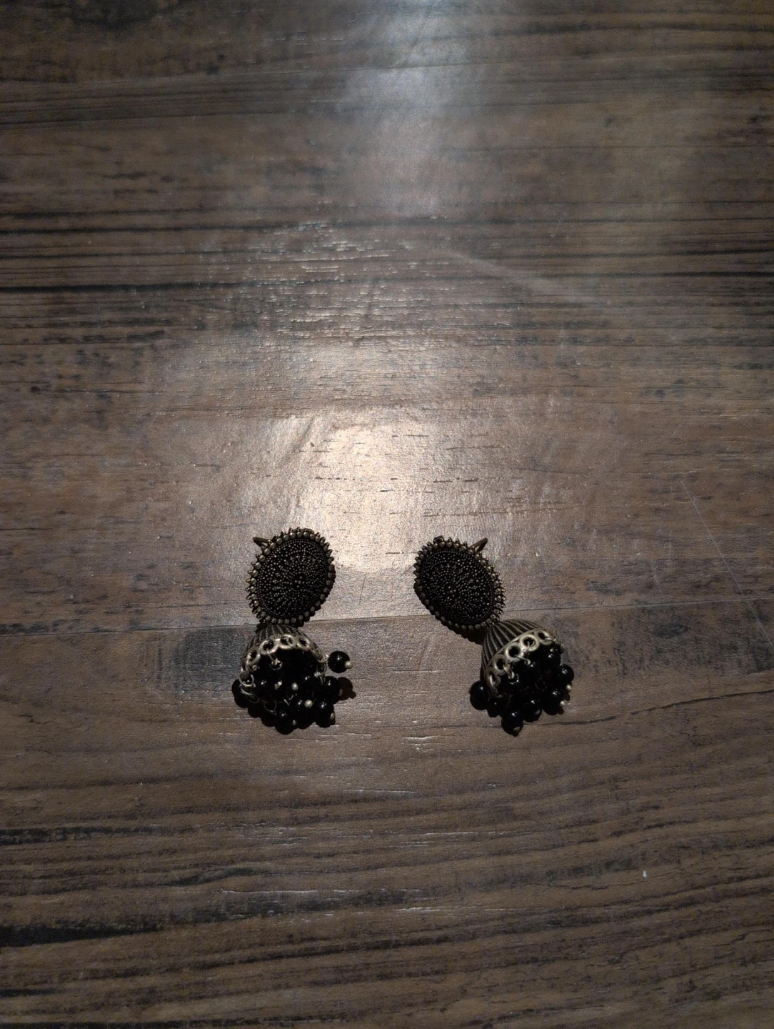 Black Jhumka Earrings