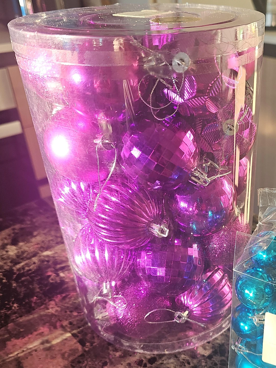 Purple Christmas Ornaments