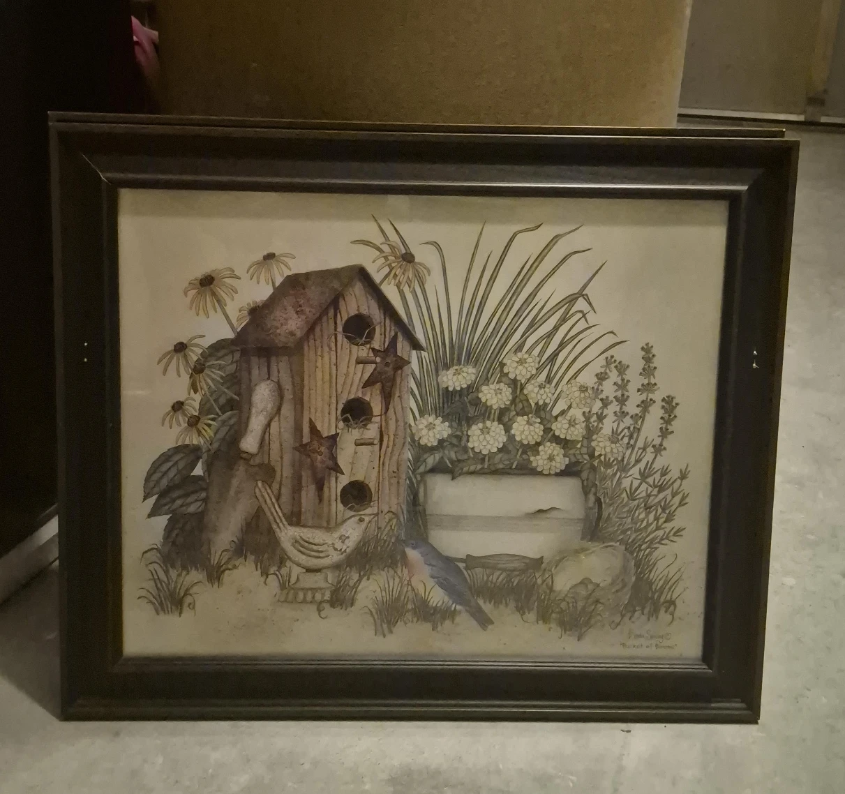 Framed Print - Bucket of Blooms