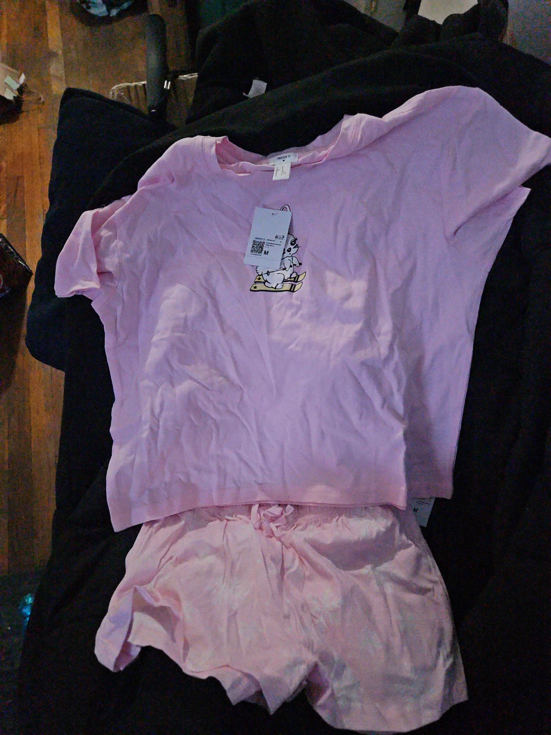 Forever 21 Pink Pajama Set - Size M