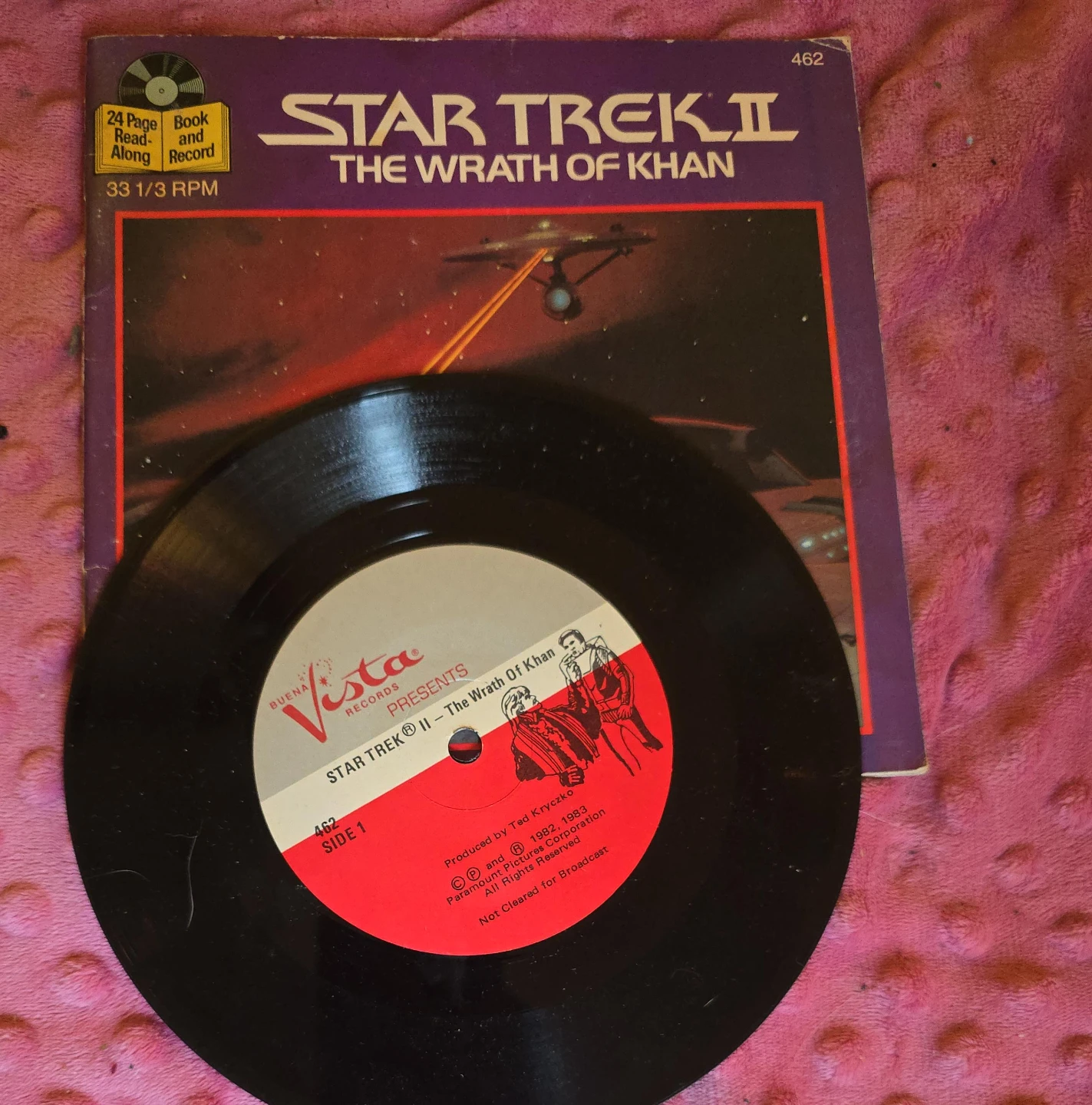 Star Trek II The Wrath of Khan Record book.