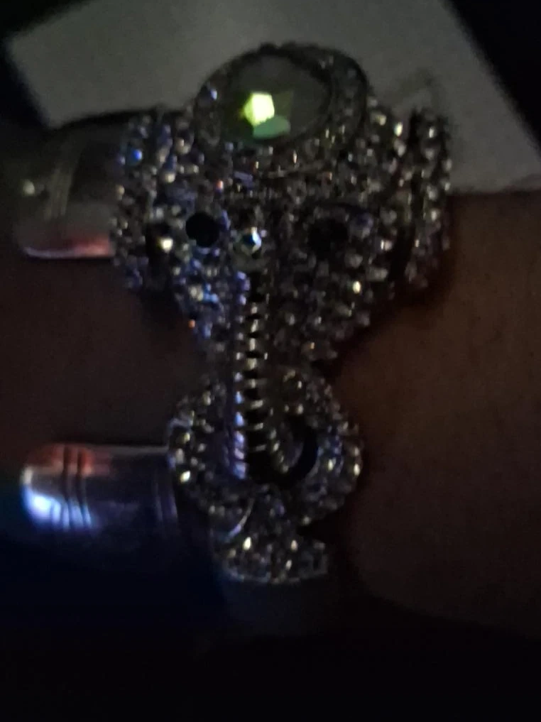 Sparkling Elephant Bangle Bracelet