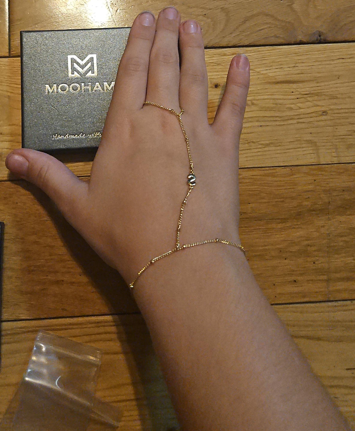 MOOHAM Gold Hand Chain Bracelet