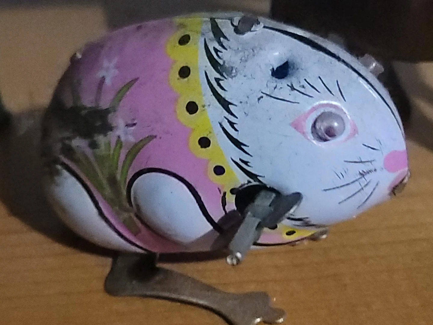 Vintage Wind-Up Tin Mouse Toy