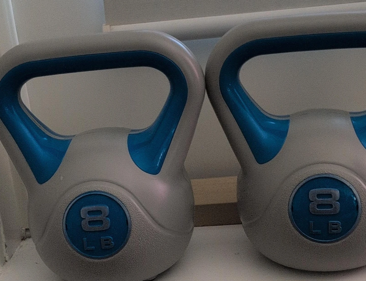 Two 8lb Kettlebells