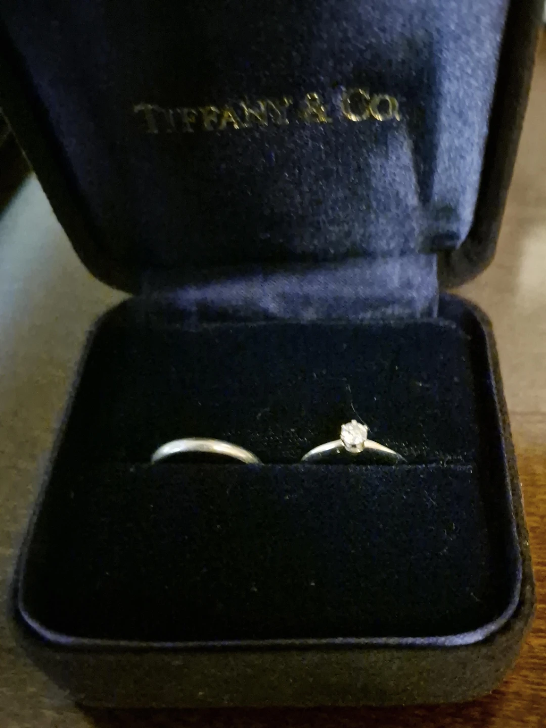 Tiffany & Co. Diamond Engagement Ring Set