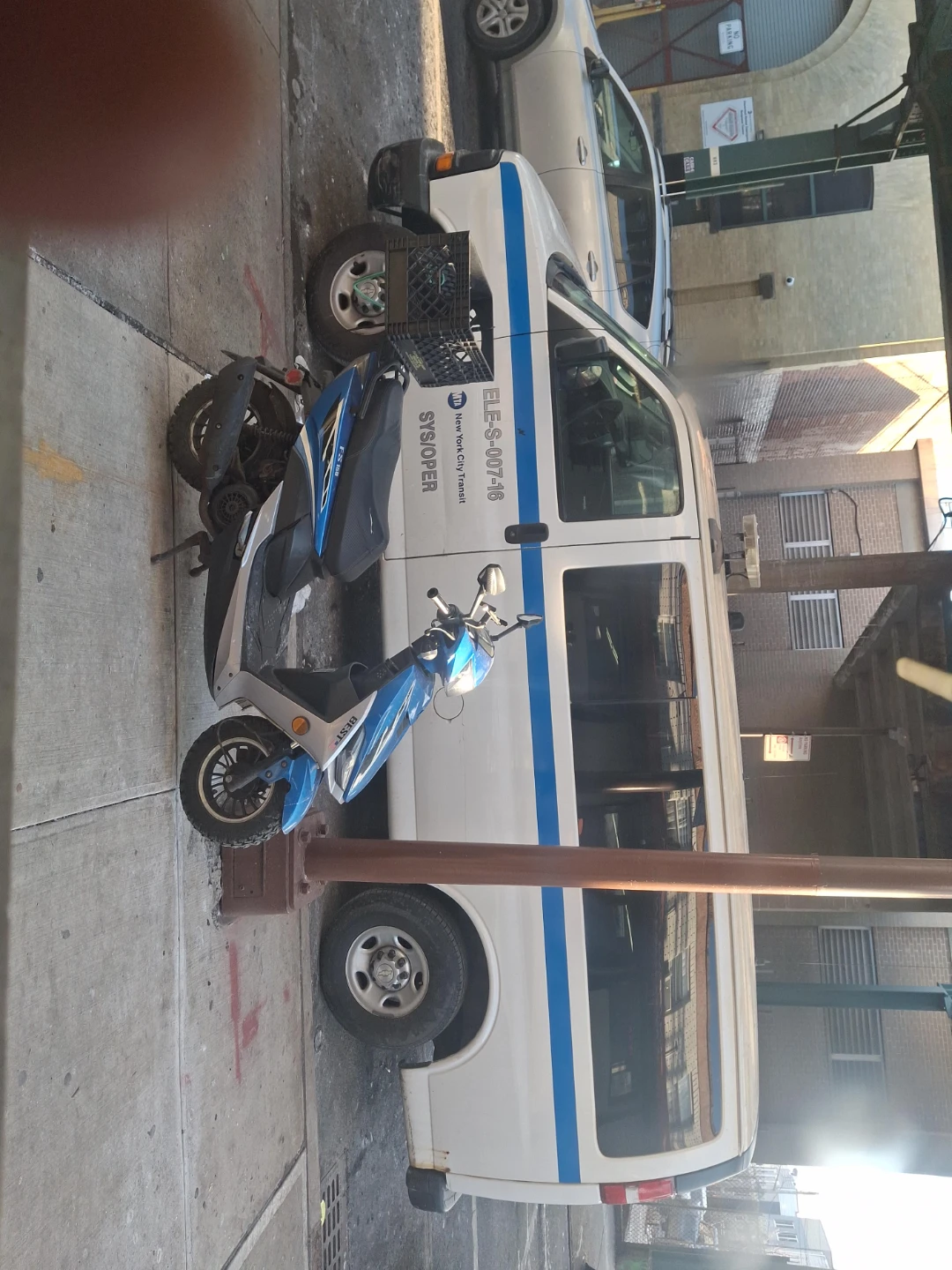 Blue & Silver Scooter