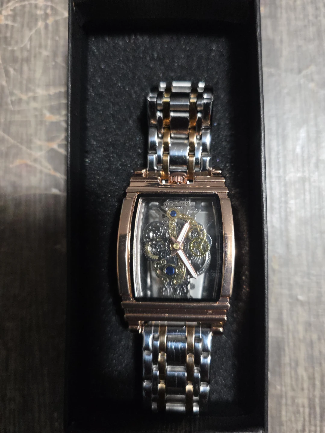 Men's Skeleton Automatic Watch - Two-Tone Stainless Steel