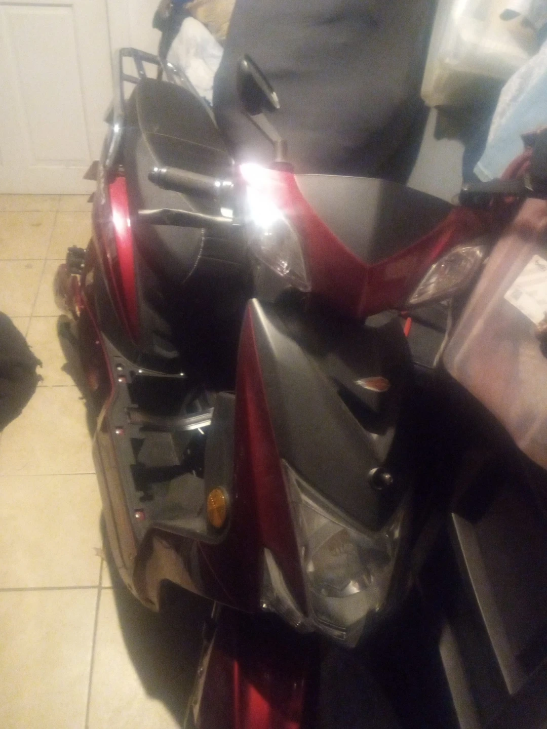 Red and Black Scooter