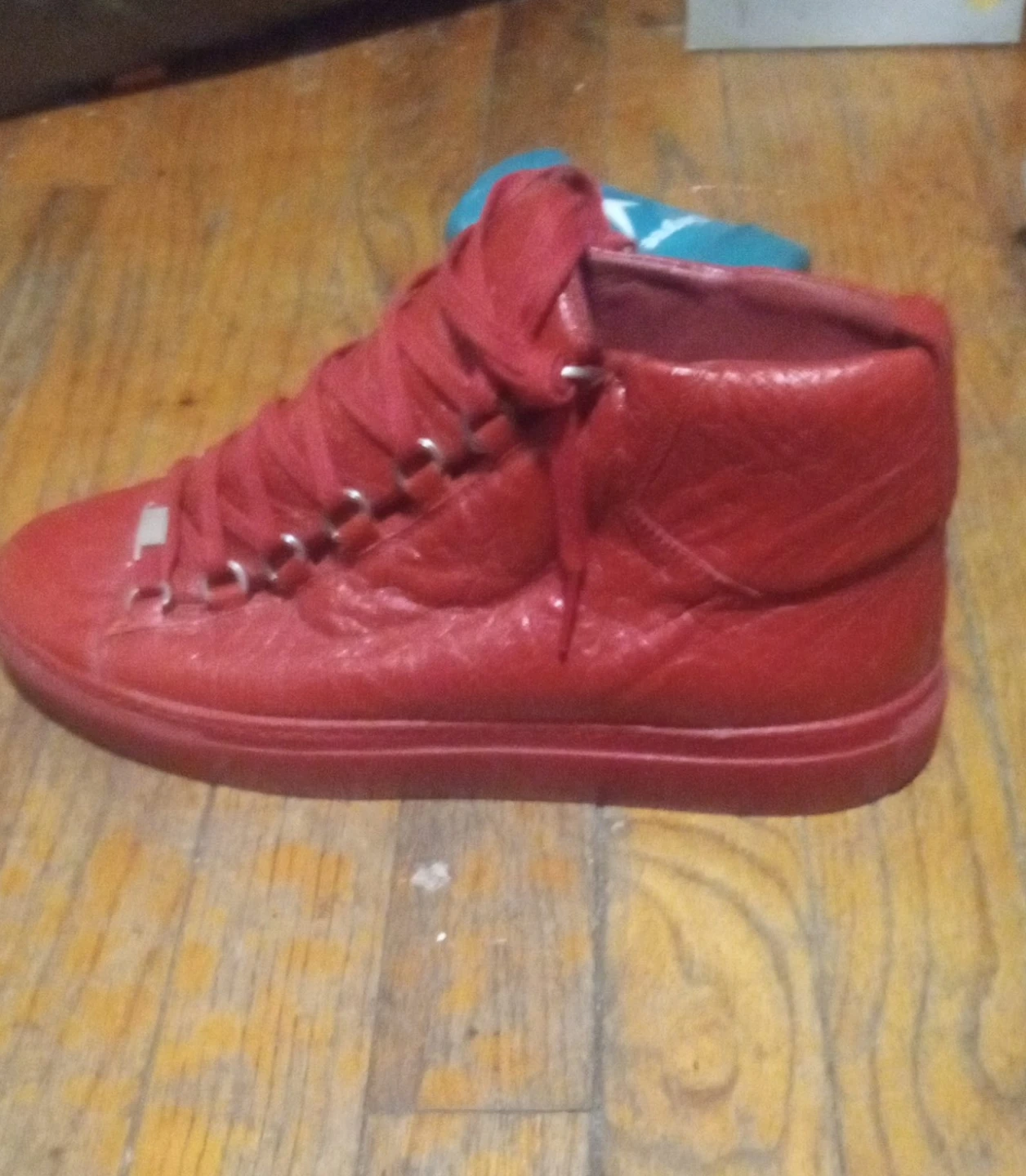 Red High-Top Sneakers