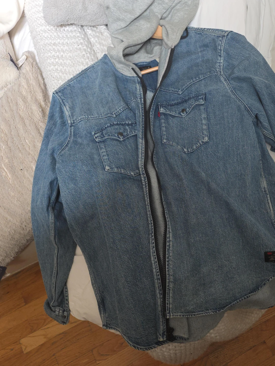 Levi's Denim Shirt Jacket with Hood