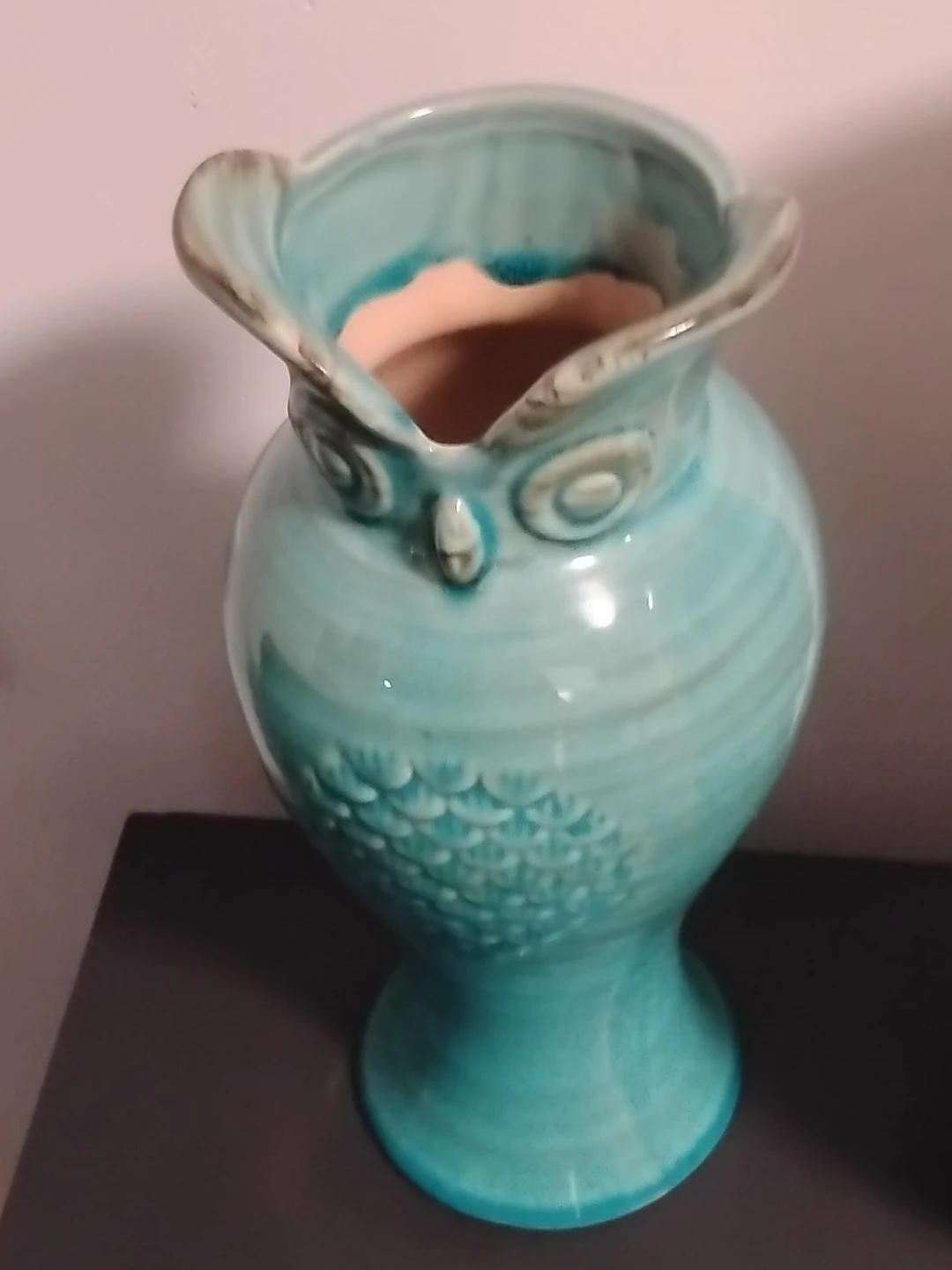 Cute Owl Vase - Turquoise