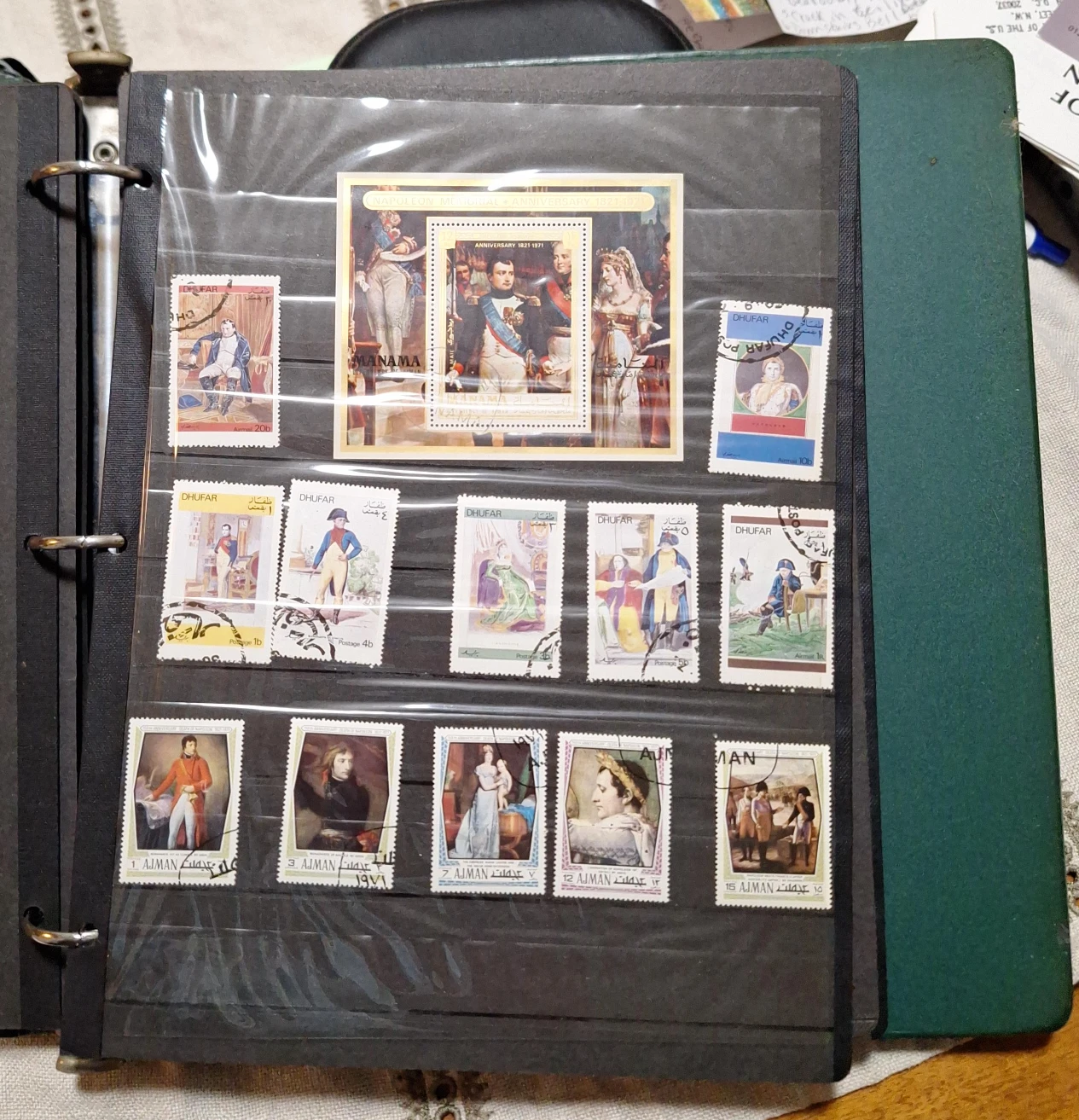 Collection of assorted international postage stamps