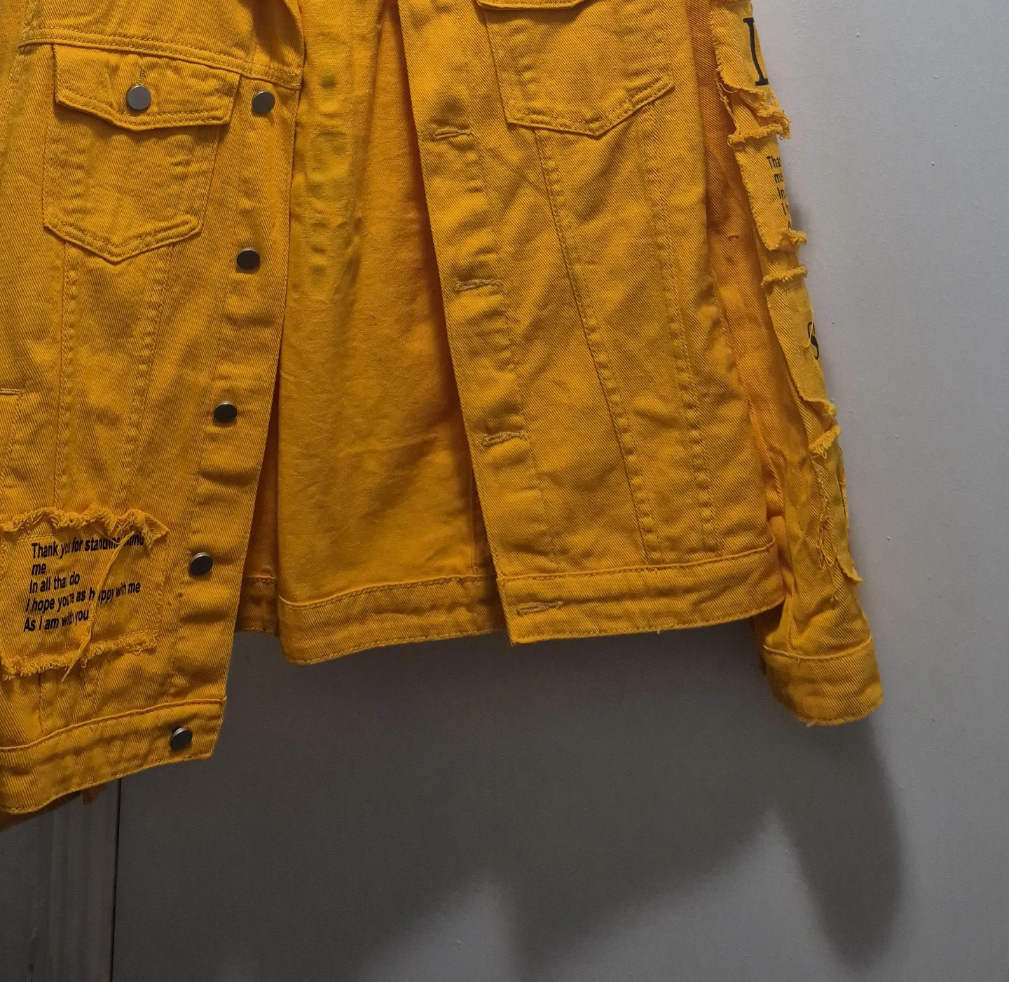 Yellow Denim Jacket - Choose to be Kind