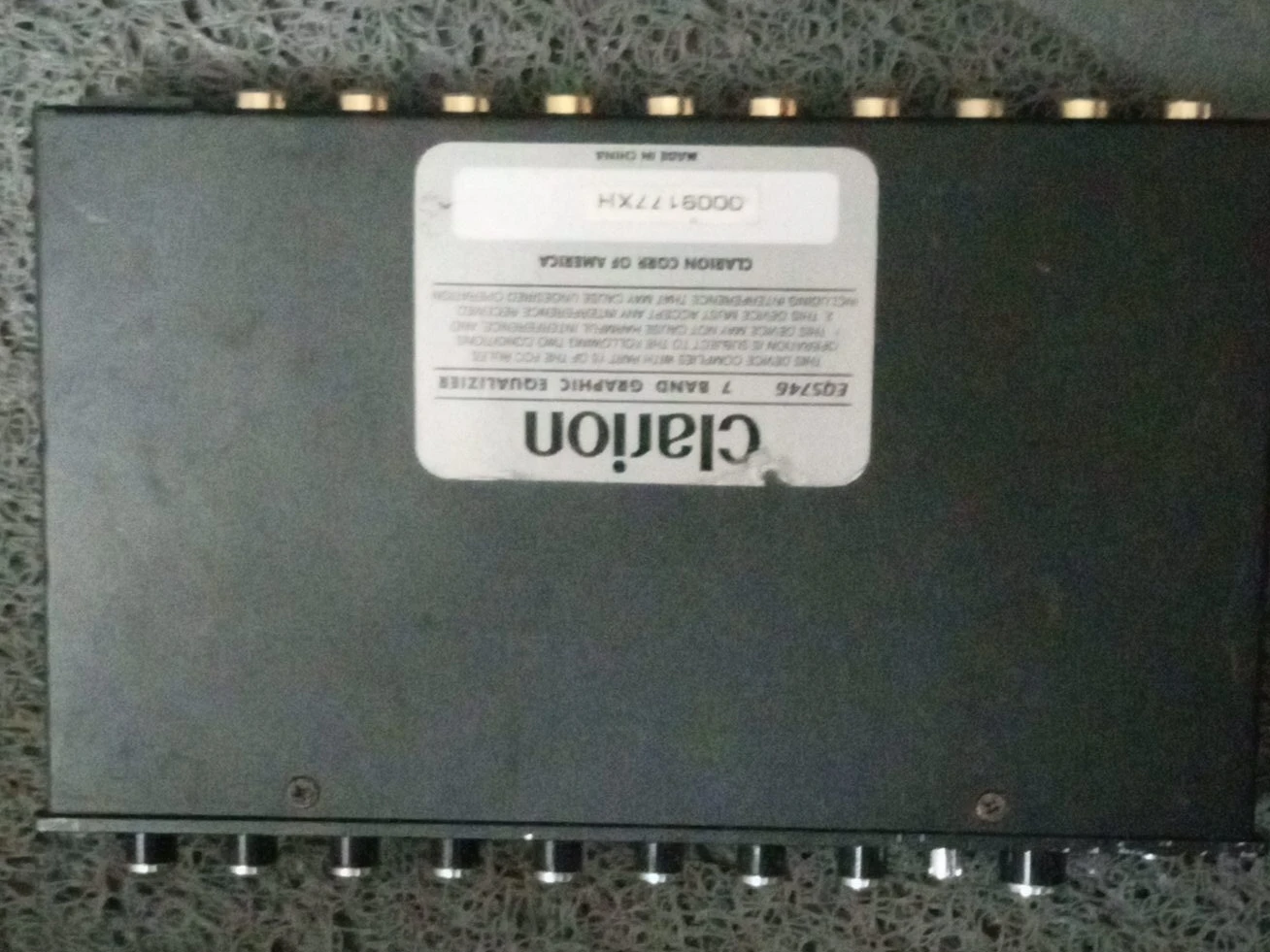 Clarion EQ5746 7 Band Graphic Equalizer