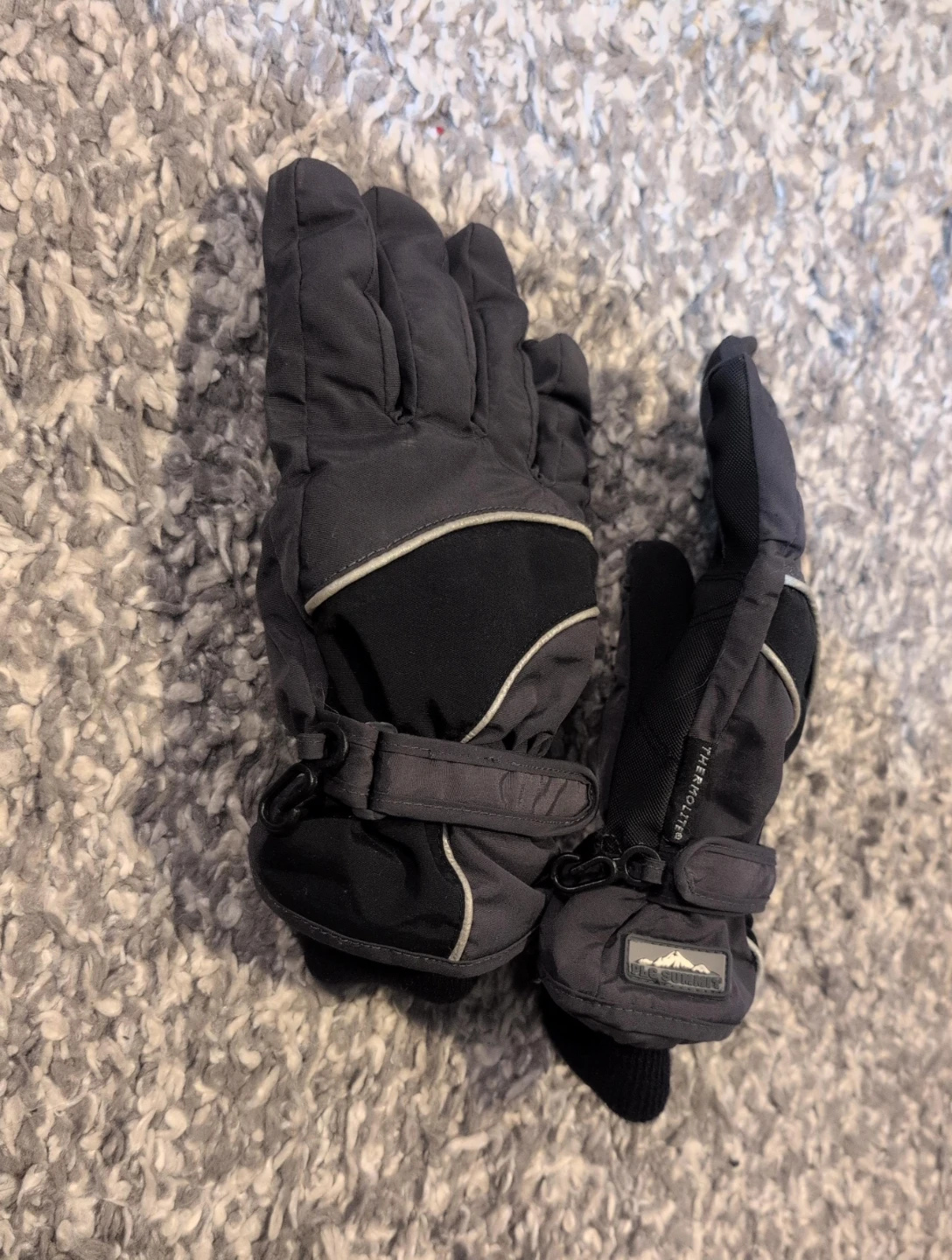 PLG Summit Black & Grey Winter Gloves 🥕
