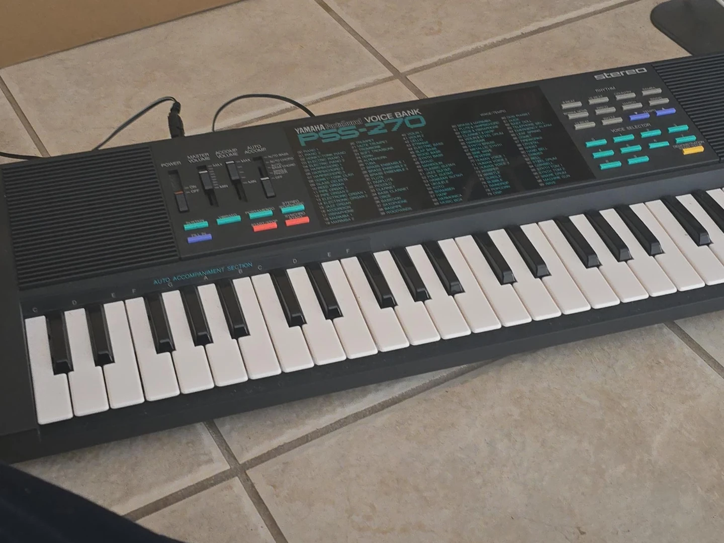 Yamaha PSS-270 Voice Bank Keyboard