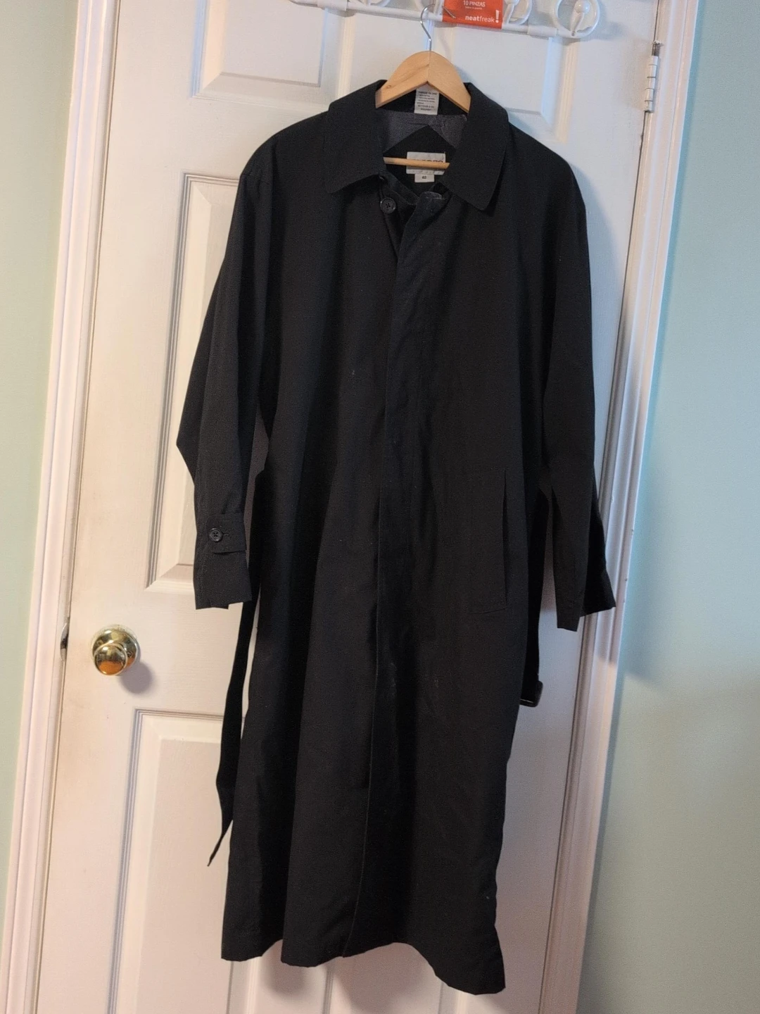 Black bule Trench Coat