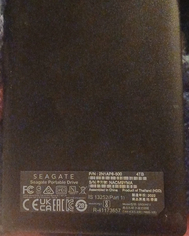Seagate Portable Drive 4TB