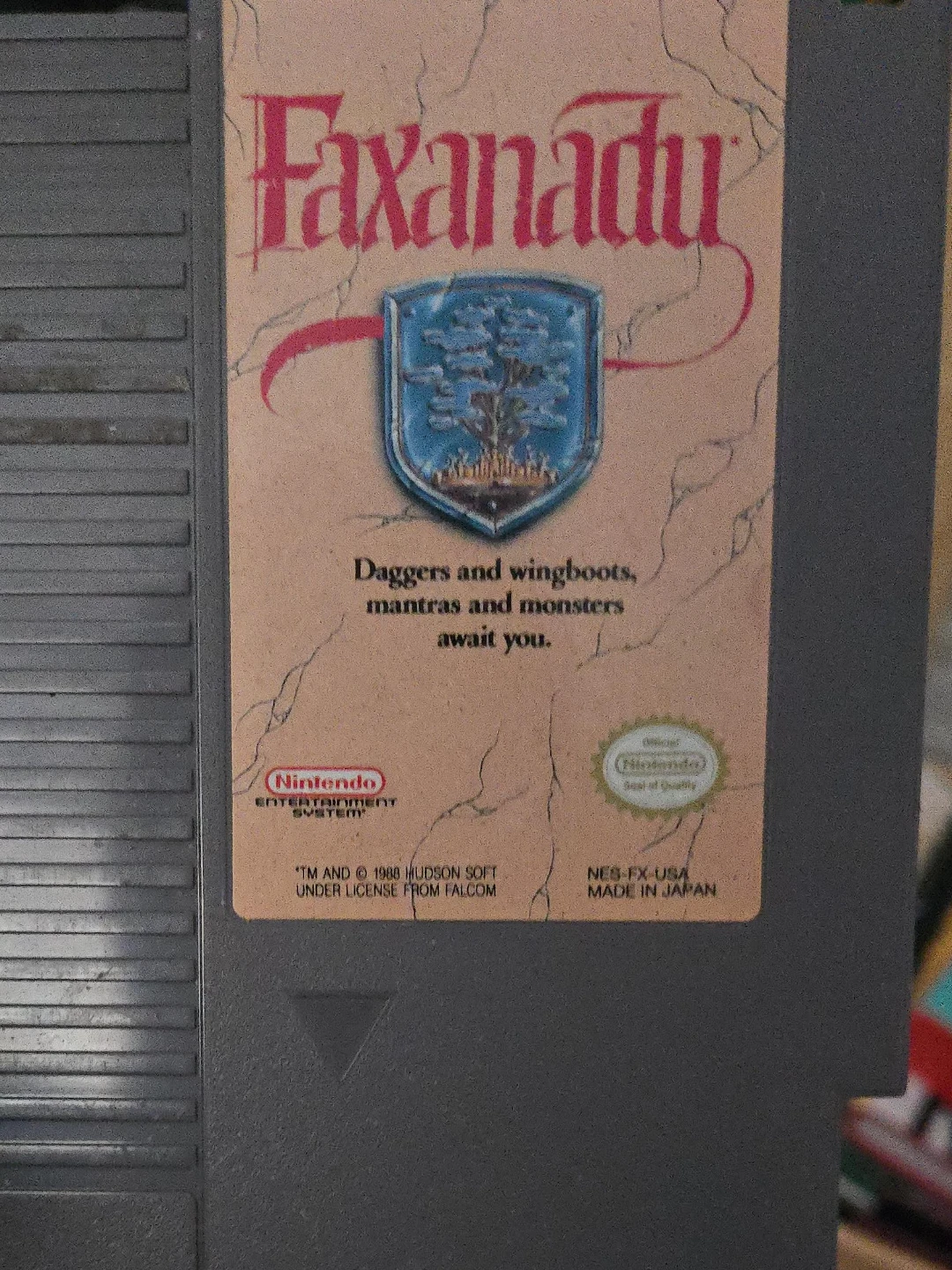 Faxanadu NES Video Game Cartridge
