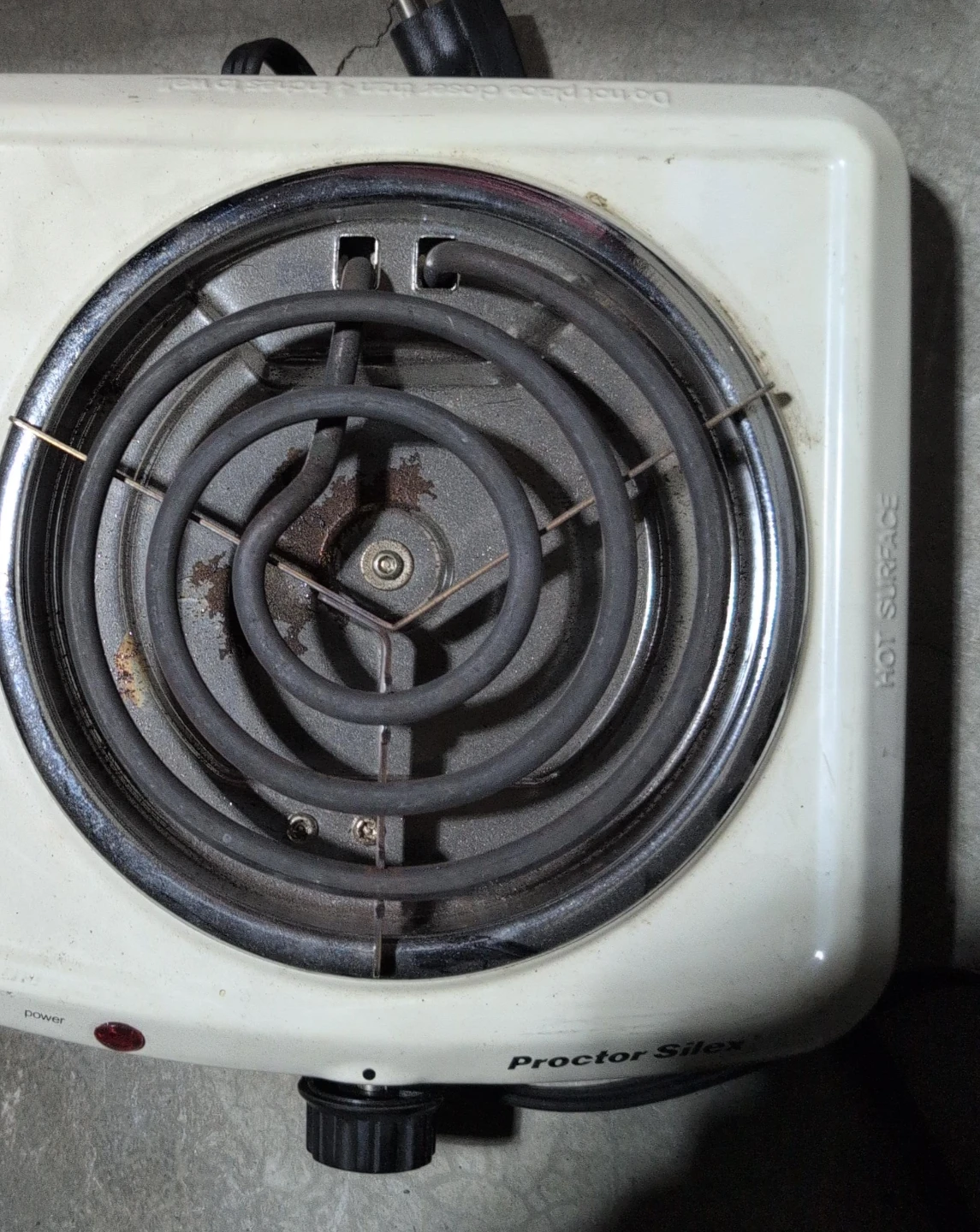 Proctor Silex Fifth Burner Single Hot Plate