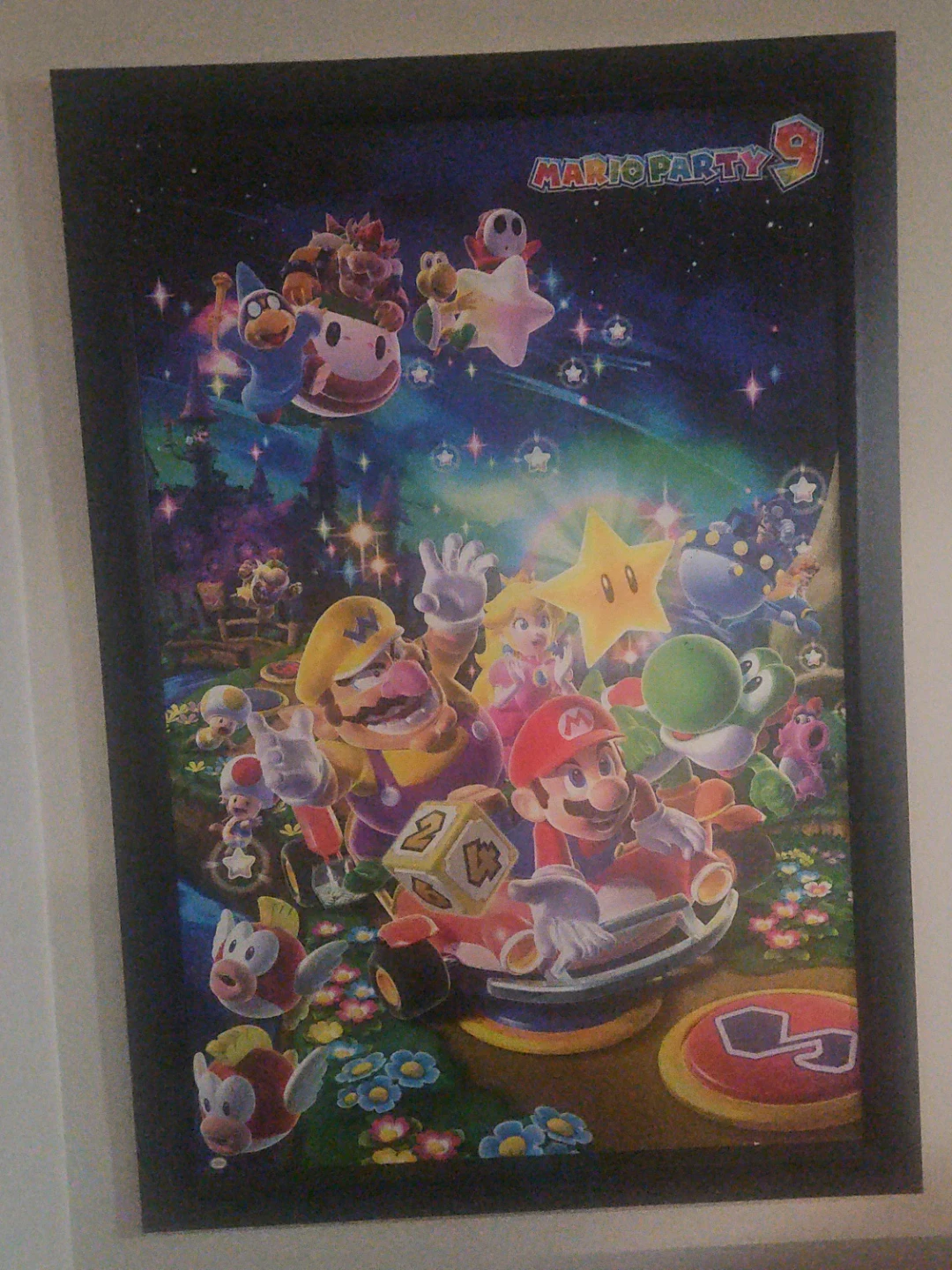 Large Mario Party 9 Framed Poster