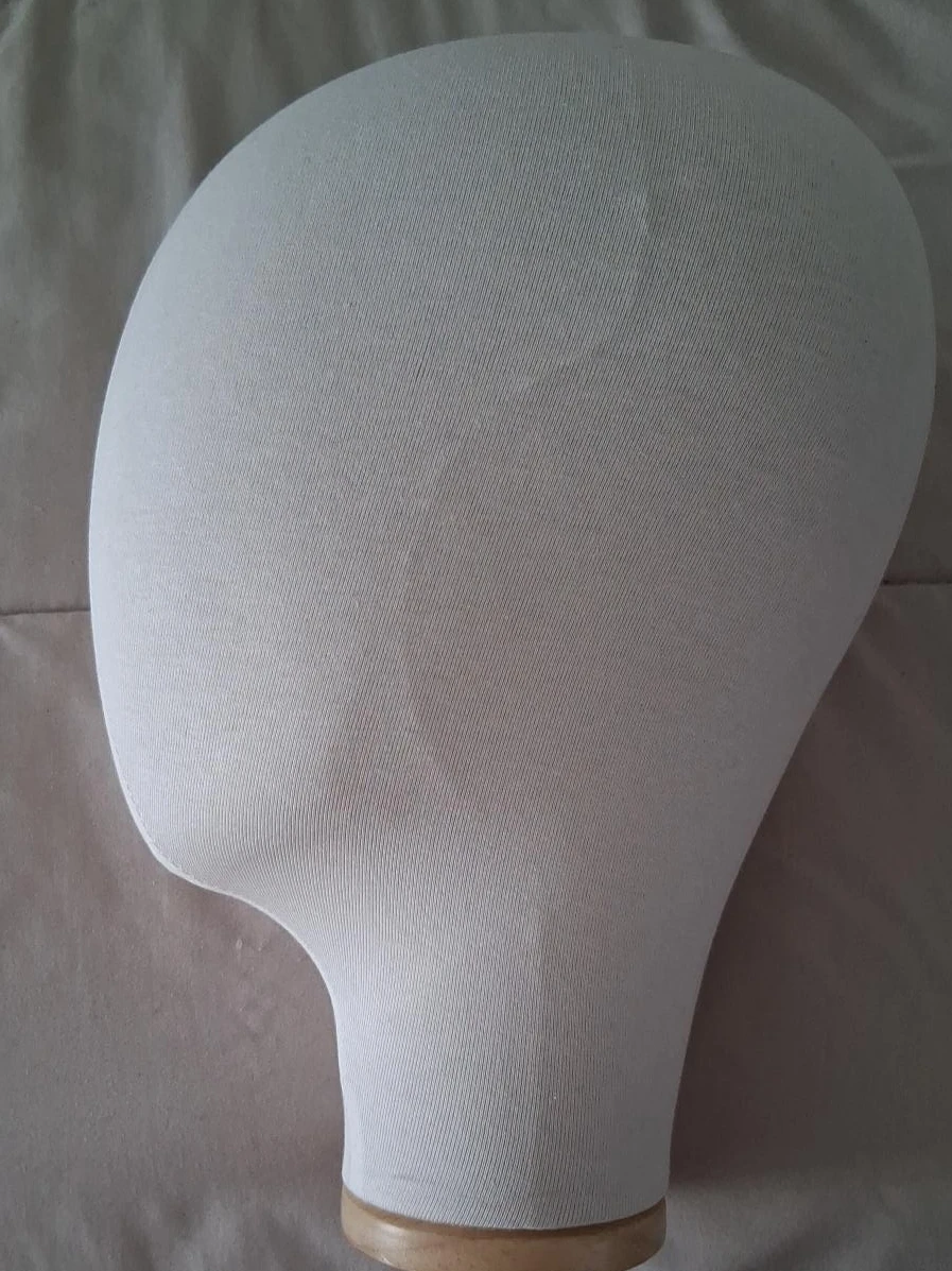 White Fabric Head Mannequin Stand